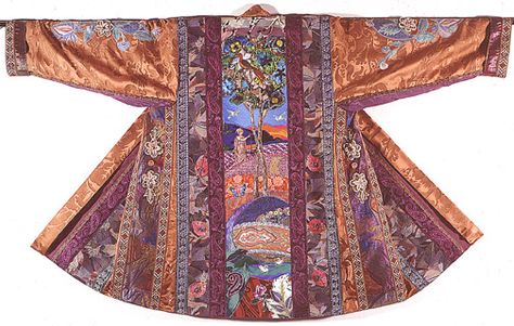 Tweet The Tibetan Panel Coat is a festive full-length vest or sleeveless coat still worn by Tibetans today on special […] Quilted Clothing, Wearable Art Clothing, Sleeveless Coat, Repurposed Clothing, Artist Outfit, Ageless Style, Dusters, Traditional Fashion, Art Clothes