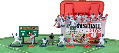 Amazon.com: Kaskey Kids Baseball Guys - Red/Blue Inspires Kids Imaginations with Endless Hours of Creative, Open-Ended Play – Includes 2 Teams & Accessories – 29 Pieces in Every Set! : Toys & Games Baseball Toys, Baseball Photography, Baseball Theme Party, Baseball Guys, Baseball Boys, Party Centerpiece, Baseball Party, Kids Imagination, Play Baseball