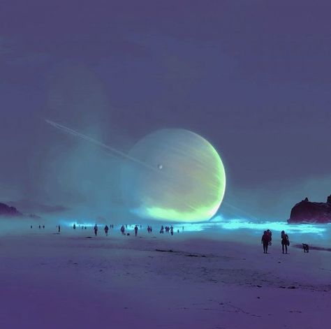 Ophiuchus Aesthetic, Alien Planet Aesthetic, Blue Alien Aesthetic, Palette Blue, Fantasy Ideas, James Blake, Starry Night Painting, Alien Aesthetic, Story Art