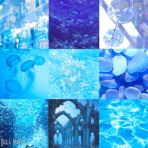 Blue Purple Moodboard, Jellyfish Moodboard, Ice Moodboard, Mermaid Moodboard, Ocean Moodboard, Ocean Color Palette, Ocean Aquarium, Adopt Idea, Goddess Aesthetic