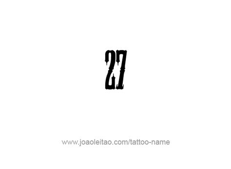 Tattoo Design Number Twenty Seven Number 23 Tattoo, 23 Tattoo Number Ideas, 23 Tattoo, 27 Tattoo, Tattoos With Names, Vintage Tattoo Art, Number Tattoo, Number Tattoos, Barber Shop Decor