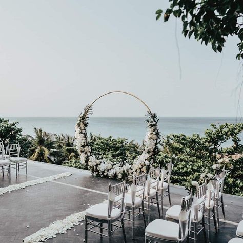 ceremony chairs layout Chairs Facing Aisle Wedding, Small Wedding Ceremony Chair Setup, Runway Ceremony Seating, Boat Wedding Ceremony, Wedding Ceremony Seating, Boat Wedding, Ceremony Chairs, Phuket Wedding, Cancun Wedding