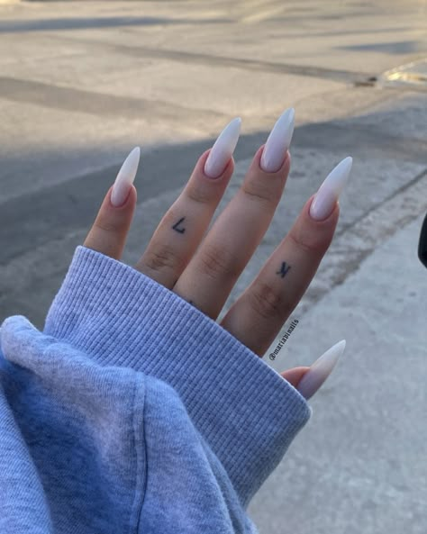 Long Milky White Almond Nails, Russian Manicure Long Nails, Almond Acrylic Nails Milky White, Long Russian Almond Nails, Long Milky Nails, White Glass Nails, Summer Milky Nails, Long Milky White Acrylic Nails, Clean Long Nails