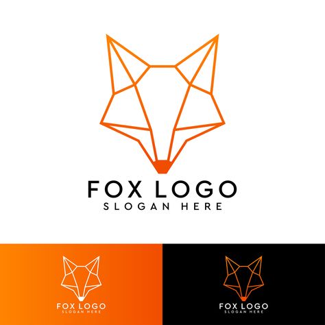 Fox Abstract, Fox Logo Design, Fox Graphic, Fox Logo, Organic Logo, Fox Design, Abstract Logo, Modern Logo Design, Men Jewelry