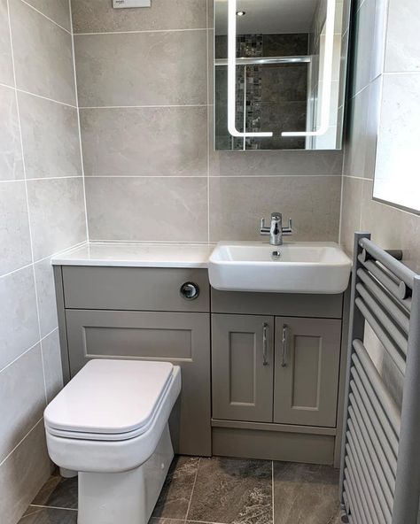 Bathroom interior design | Modren Bathroom Design | Bathroom pic Roper Rhodes Bathroom, Toilet And Sink Vanity Unit, Drayton House, Bathroom Utility, Toilet And Sink Unit, Small Downstairs Toilet, Small Bathroom Wallpaper, Mini Bad, Bathroom Design Small Modern