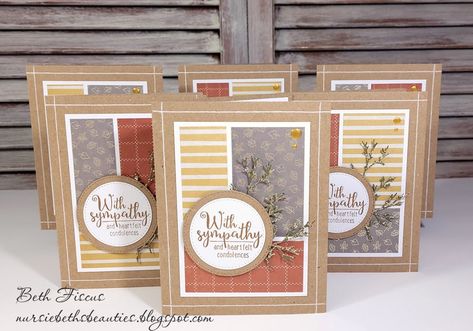 Fall Sympathy Cards, Sympathy Cards Cricut, 5x7 Card Ideas, Su Dsp Cards, With Sympathy Cards Handmade, Split Coast Stampers Cards Ideas, Crafty Al Sheetload Of Cards, Sheetload Of Cards Sketches, Stampin Up Sympathy Cards 2023