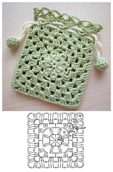 Crochet Sachet, Tote Crochet, Confection Au Crochet, Quick Crochet Patterns, Pola Amigurumi, Crochet Pouch, Beginner Crochet Projects, Crochet Simple, Crochet Purse Patterns