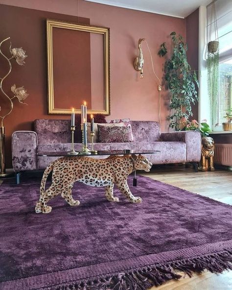 Deco Violet, Bold Interior, Maximalist Interior Design, Batman Wall, Maximalist Design, Apartment Decor Inspiration, Dream House Interior, Eclectic Interior, Decor Home Living Room