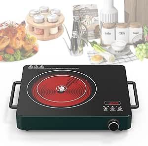 Electric Stove Top, Ceramic Stove, Power Level, Single Burner, Kids Safety, Power Socket, Electric Cooktop, Electric Stove, Cooktops