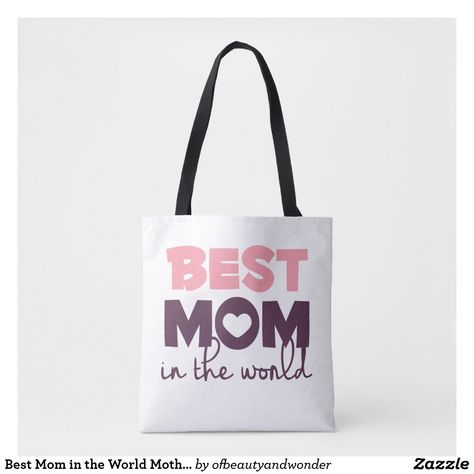 Mothers Day Canvas Bag, Mothers Day Tote Bag, Mother's Day Tote Bag, Creative Tote Bag, Mother's Day Shopping Tote Canvas Bag, Best Mom In The World, Canvas Tote Bag Mother’s Day, Htv Projects, Mothers Bag