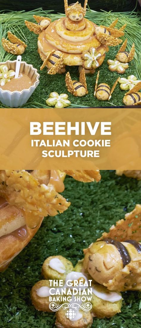 Cookie Sculpture, Natural Sweets, Canadian Baking, Honey Beehive, Honey Caramel, Orange Blossom Honey, Orange Blossom Water, Decorating Cakes, British Baking