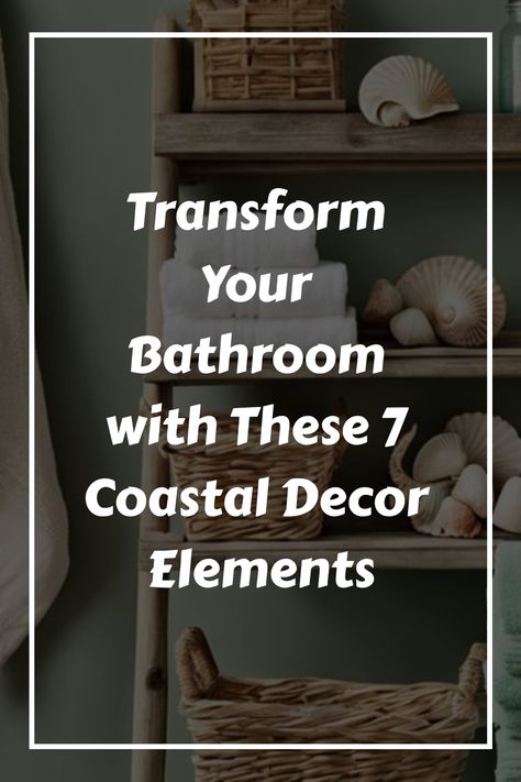 Bathroom shelves adorned with towels, seashells, and wicker baskets, promoting coastal decor ideas. Coastal Bathroom Decor Ideas, Kitchen Tile Inspiration, Ensuite Bathroom Designs, Industrial Chic Kitchen, Rustic Industrial Kitchen, Modern Bedroom Colors, Compact Kitchen Design, Coastal Bathroom Decor, Decor Makeover