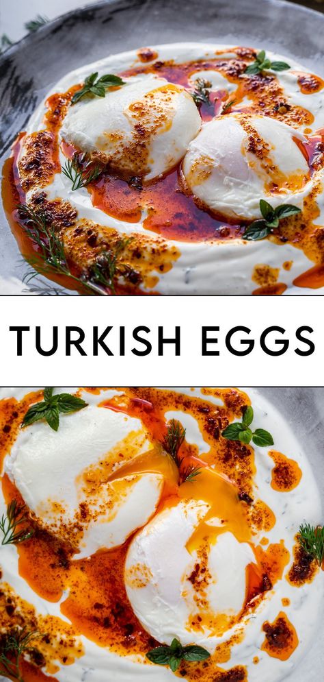 Turkish Eggs, Savory Breakfast, Deilig Mat, Breakfast Brunch Recipes, Turkish Recipes, Breakfast Time, An Egg, Breakfast Dishes, Health Matters