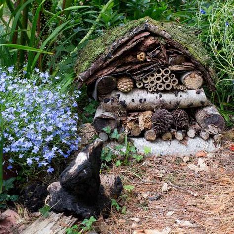 Wildlife Garden Design, Bug Hotels, Garden Creatures, Insect Hotel, Bug Hotel, Jungle Fever, Sensory Garden, Garden Bulbs, Wildlife Gardening