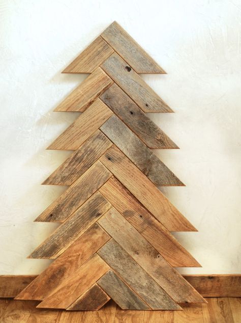 Wooden Christmas Tree | 10 Wooden Christmas Trees with Eco-Style | Dining and Entertaining Christmas Tree Inspiration Traditional, Unusual Christmas Trees, Diy Snowman Ornaments, Wooden Christmas Tree, Christmas Tree Decorations Diy, Wood Christmas Tree, Christmas Tree Inspiration, Christmas Gifts For Boyfriend, Wooden Christmas Trees