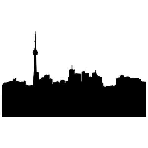 Toronto Canada Cityscape Skyline Silhouette Toronto Skyline, Toronto City, Skyline Silhouette, Downtown Toronto, Black Cartoon, Toronto Canada, Cityscape, Toronto, Quick Saves