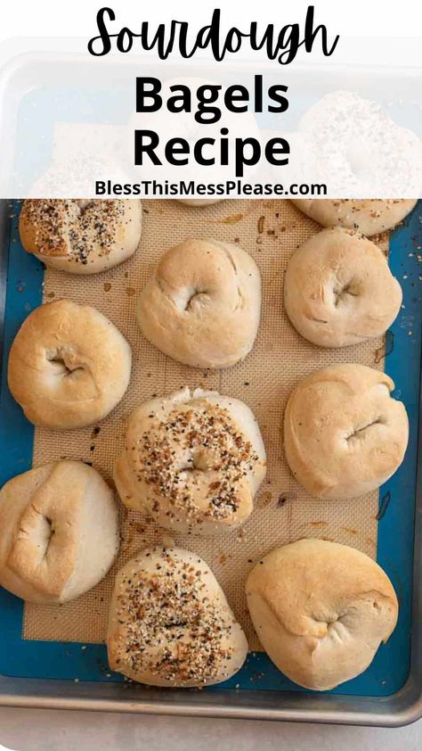 Perfect Homemade Sourdough Bagels Sourdough Recipes Bagels, Homemade Sourdough Bagels, Sourdough Bagels Recipe Homemade, Homemade Bagels Easy, Sourdough Bagels Recipe, Sourdough Discard Bagels, Use Sourdough Starter, Sourdough Bagel, Homemade Dish Soap