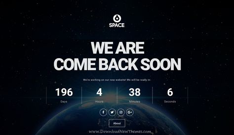 Website Under Construction Design, Countdown Website, Timer Website, Countdown Design, Count Down, Under Construction Website, Subscription Form, Minimal Template, Countdown Clock