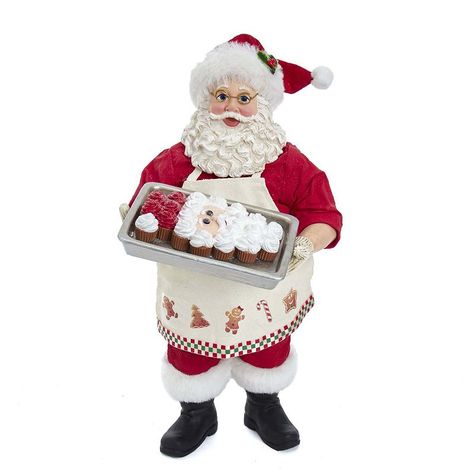 Enjoy a very merry holiday with this Kurt Adler Santa Cupcakes Christmas Table Decor. Enjoy a very merry holiday with this Kurt Adler Santa Cupcakes Christmas Table Decor. Sweet design 10.5"H x 6"W x 6.75"D Weight: 2.2 lbs. Fabmache, resin, PVC Spot clean Imported Size: One Size. Color: Multicolor. Gender: unisex. Age Group: adult. Santa Face Cake, Pull Apart Cupcake, Santa Cupcakes, Face Cake, Pull Apart Cupcake Cake, Pull Apart Cupcakes, Red Cake, Santa Head, Santa Figurines