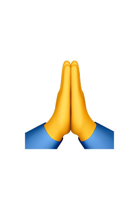 The emoji 🙏 depicts two hands pressed together and folded at the wrist, with the thumbs touching and pointing upwards. The fingers are slightly spread apart, and the hands are positioned in front of a blue or purple robe or garment. The overall appearance of the emoji is one of prayer or reverence, and it is often used to convey gratitude, thanks, or a request for blessings or good fortune. Hand Emoji Meanings, Praying Emoji, Praying Hands Emoji, Finger Emoji, Kotak Bento, Phone Emoji, Apple Emojis, Ios Emoji, Hand Emoji