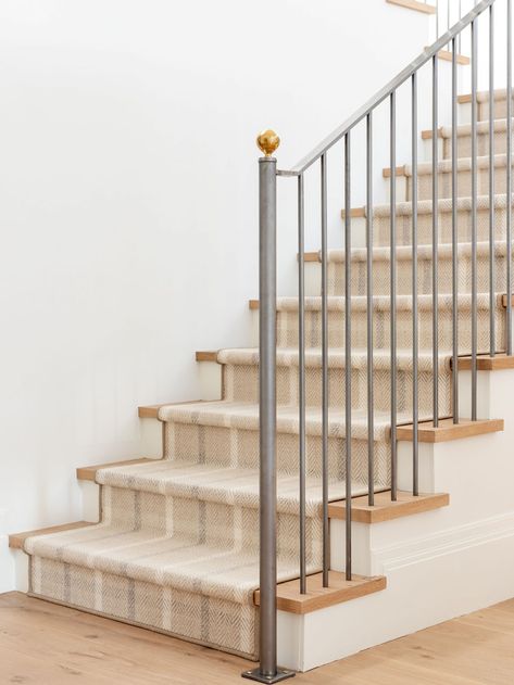 How our Team is Refreshing our Homes For Spring - Studio McGee Mcgee And Co Staircase, Turkish Stair Runner, Stairwell Runner, Mcgee Paint Colors, Studio Mcgee Paint, Studio Mcgee Paint Colors, Staircase Update, Stairs Runners, Barndo House