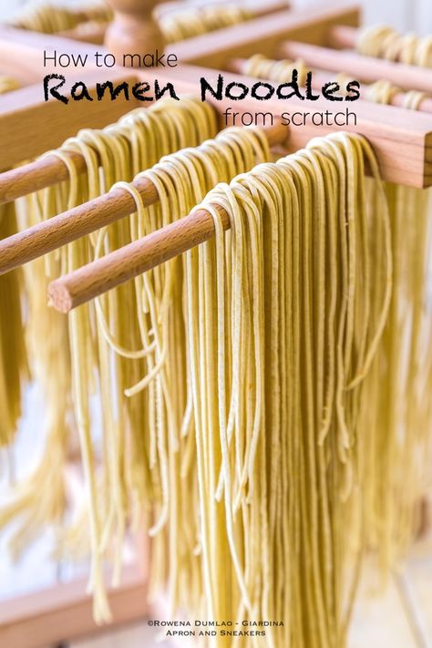 Ramen Noodles From Scratch, Ramen From Scratch, Make Ramen Noodles, Noodles From Scratch, Homemade Ramen Noodles, Noodle Recipes Homemade, Traveling In Italy, Homemade Pasta Recipe, Noodles Recipes