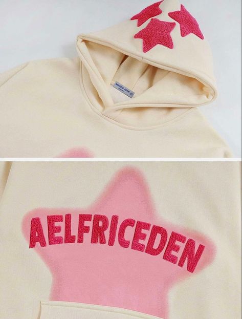 Graffiti Hoodie, Clothes Hoodie, Preppy Inspo, Star Hoodie, Popular Clothing Brands, Bday Wishlist, Retro Embroidery, Preppy Clothing, Top Streetwear Brands