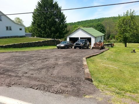 Railroad Ties Driveway, Railway Ties, Railroad Tie, Driveway Edging, Railroad Ties, Patch Work, Outdoor Projects, Container House, Driveway