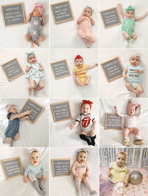 Milestone Newborn Pictures, Simple Milestone Picture Ideas, Cute Milestone Pictures, Girl Milestone Ideas, One Month Old Pictures, One Month Old Photo Ideas, Infant Milestones By Month Pictures, 1 Month Old Pictures, Baby Month Milestones Pictures