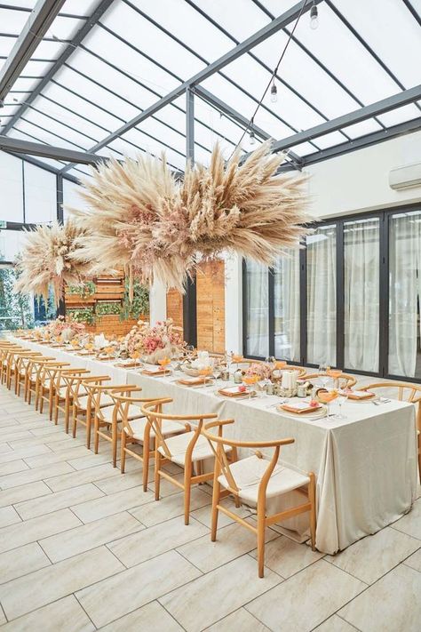 Orange County Restaurant - Twenty Eight OC Holiday Lunch in the Atrium with Details Details Nude Table Setting, Wedding Wine Bar, Firefly Wedding, Tropical Wedding Inspiration, Wedding Roses, Garden Wedding Reception, Gazebo Wedding, Flower Chandelier, Grass Wedding