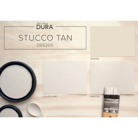 Stucco Tan DE 6205 - DURA Interior / Matte / Gallon Dunn Edwards Greige Paint Colors, Dunn Edwards Neutral Paint Colors, Greige Paint Color, Off White Paint, Mission Style Homes, Real Estate Forms, Greige Paint Colors, Greige Paint, Nippon Paint