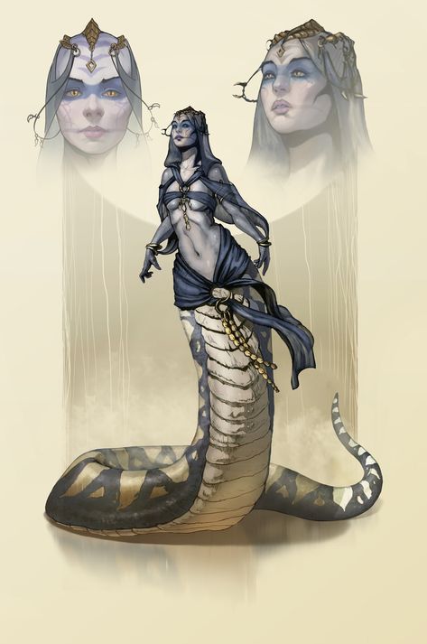 ArtStation - Serpenter, Vadim Simanin Fantasy Races, Fantasy Monster, Nagano, A Snake, Arte Fantasy, Fantasy Rpg, Creature Concept, Fantasy Inspiration, Fantasy Artwork