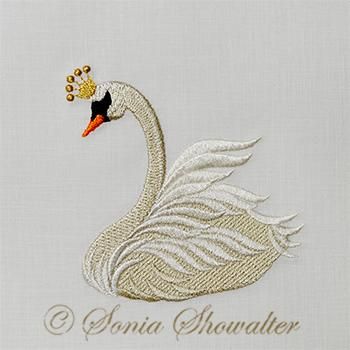 The Princess Swan Embroidery, Cool Embroidery Designs, Fairy Embroidery, Fairytale Earrings, Embroidery Tips, Sashiko Embroidery, Border Embroidery, Japanese Embroidery, Sewing Embroidery Designs