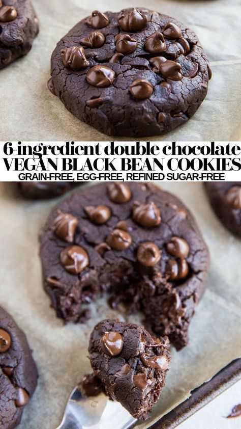 Kidney Bean Chocolate Cookies, Bean Recipes Dessert, Healthy Brownie Cookie Recipe, Black Bean Cookie Dough, Black Bean Breakfast Recipes, Vegan Friendly Desserts, Black Bean Healthy Recipes, Black Bean Flour Recipes, Desserts With Beans