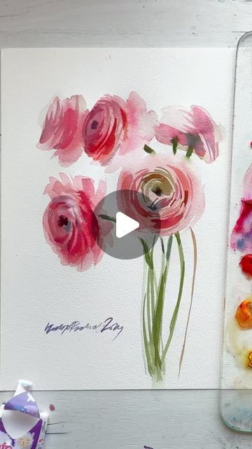 Yuliya Podlinnova | Watercolor Courses & Tutorials on Instagram: "The secret to my approach to painting watercolor flowers lies in the art of observation. Many beginner artists focus on lines, which often requires a strong foundation in drawing techniques, proportions, and structures—this can be quite constricting and may hinder their creative flow. In my method, I teach students to observe and paint using shapes, making the process smoother and more enjoyable. This approach allows you to create loose, expressive watercolor flowers with ease.
Join my course today to gain lifetime access to all of my lessons, where I share a straightforward and effective method for painting stunning watercolor flowers. All it takes is just 30 minutes of practice a day, and in just a few weeks, you’ll feel m Flower Painting Videos, Expressive Watercolor, Painting Watercolor Flowers, Loose Watercolor Flowers, Watercolor Flowers Tutorial, Loose Watercolor, Painting Flower, Painting Videos, Painting Watercolor