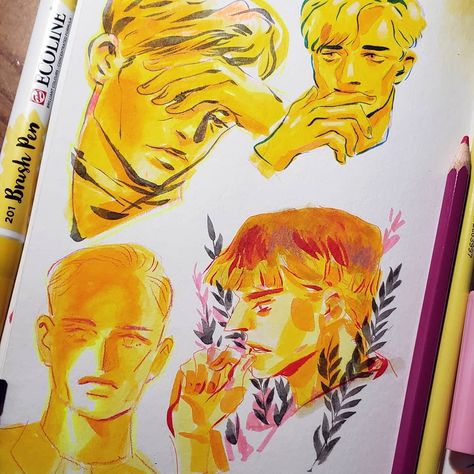 ⭐Frida⭐ on Instagram: “Huevember day 3. This was though....I really don't like yellow 😒 . . #huevember #huevember2018 #artchallenge #yellowdrawing #yellow…” Huevember Art, Monochromatic Art, Sketchbook Art, Sketchbook Art Inspiration, Art Challenge, Art Sketchbook, Sketch Book, Art Inspiration, Princess Zelda