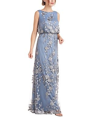 Women - Wedding - Mother of the Bride - Macy's Maxi Evening Dress, Evening Dress Collection, Mesh Maxi Dress, Sleeveless Gown, Gowns Online, Maxi Dress Evening, Review Dresses, Groom Dress, True Blue