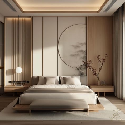 Minimalism has been a popular interior design staple for decades. However, if pure minimalism is a little 'dull' then you'll love our fusion of asian influences. It's a brilliant, and elegant, way to notch up your minimalist decor. Read it on https://loom.ly/xfTzMkw All renders created by Plush Design Interiors #asianminimalism #plushdesigninteriors #adelaideinteriordesigner #interiordesigneradelaidehills #adelaidedesignblog Interior Design Full House, Japandi Style Bedroom Modern, Nordic Interior Design Bedroom, Bedroom Moodboard Interior Design, Minimalistic Bedroom Ideas, Minimalistic Bedroom Design, Minimal Bedroom Interior, Elegance Interior Design, Hotel Suite Design