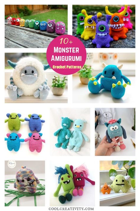 Monster Amigurumi, Crochet Dish Towels, Alien Patterns, Crochet Monsters, Crochet Amigurumi Free Patterns, Crochet Amigurumi Free, Towel Pattern, Easter Crochet, Cute Monsters