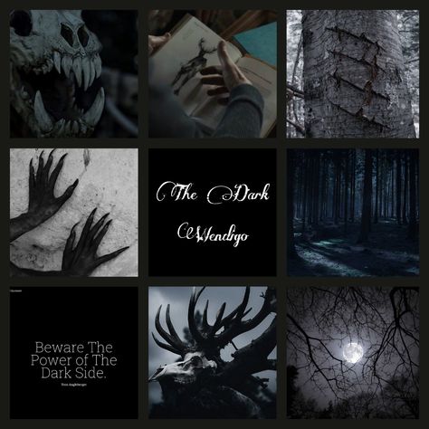 It's the horror/gothic fantasy take on the Native American legendary creature Wendigo Aesthetics, Wendigo Aesthetic, Native American Aesthetic, Fantasy Moodboard, Emma Aesthetic, American Aesthetic, American Gothic, Legendary Creature, Dark Side