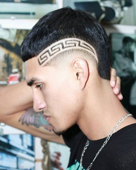 Hair Designs For Boys, Hair Tattoo Designs, Fade Haircut Designs, Short Hair Designs, Barbers Cut, Shaved Hair Designs, Hair Barber, Tapered Haircut, Spiky Hair