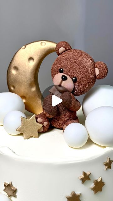 Teddy Bear Topper, Fondant Bear, Fondant Tutorial, Cake Art, Fondant, Teddy Bear, On Instagram