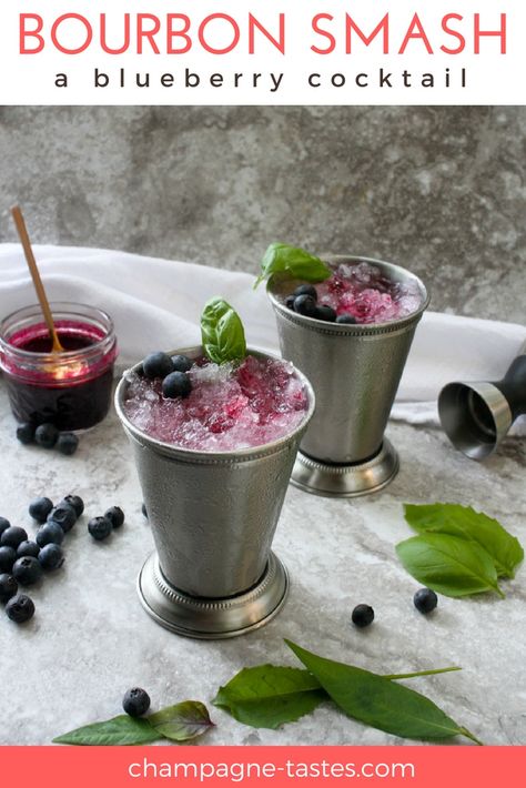 Barista Ideas, Blueberry Cocktail, Boards Party, Lemonade Juice, Bourbon Smash, Juice Cocktails, Best Summer Cocktails, Simple Syrups, Appetizers Cheese