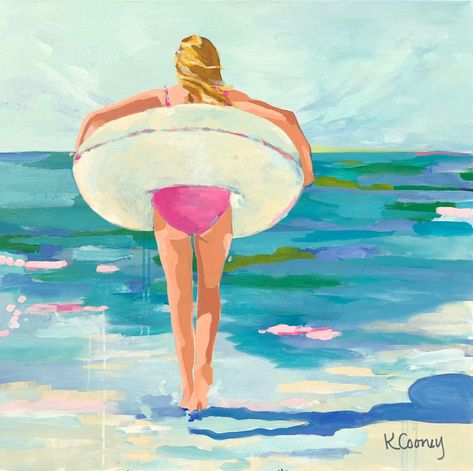 BEACH BUM Spa Art, Acrylic Ideas, Beach House Art, Float Frame, Ocean Painting, All Grown Up, Mini Canvas, Beach Bum, Paper Print