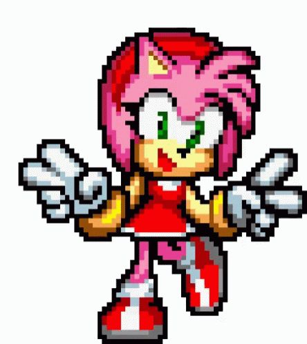 Hedgehog Sticker, Rosé Gifs, Pixel Gif, Sonic Hedgehog, Sonamy Comic, Rosé Gif, Amy The Hedgehog, Widget Icons, Random Gif