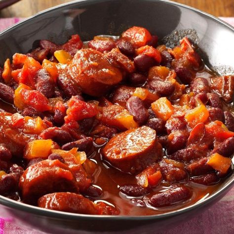 Slow-Simmered Kidney Beans Red Kidney Bean Recipes, Kidney Bean Recipe, Kidney Beans Recipes, Kidney Beans Recipe, Kidney Bean Recipes, On A Budget Meals, Kielbasa Soup, Recipes With Kidney Beans, Potluck Side Dishes