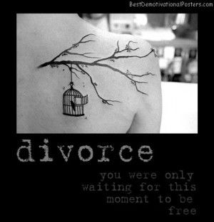 Divorce Quotes For Women, Inspirational Divorce Quotes, Divorce Tattoo, Tim Burton Tattoo, Freedom Tattoos, Use Your Words, Beatles Lyrics, Free As A Bird, Demotivational Posters