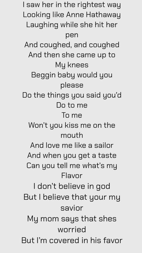 btw this took forever to type so if you could save or like that would be awesome 🤍 I M Bored, Be Awesome, Love Me Like, Anne Hathaway, Believe In God, Just Amazing, Kiss Me, Say You, Song Lyrics