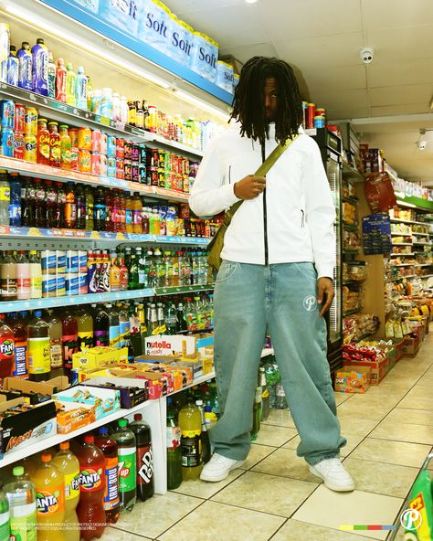 Corner Shop Photoshoot, Convient Store Photoshoot, Corner Store Photoshoot, Protect Ldn, Store Photoshoot, Streetwear Photoshoot, Streetwear Lifestyle, Corner Shop, Clothing Art