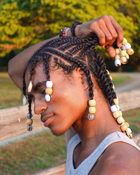 Are you feeling the heat yet?☀️ - Style: “Fulani Twists” by @anastaciaplus - - - - - #afro #braids #twists #hairstyle #blackhairstyles #curls #curlyhair #hairgrowth #blackhair #naturalhair #ahmedreynolds #toktotarik #coils #afrohair #afrotok #type4hair #fyp #foryou #viral #aesthetic Fulani Twists, Boy Braids, Boy Braids Hairstyles, Viral Aesthetic, Afro Braids, Braids For Boys, Type 4 Hair, Mens Braids, Mens Braids Hairstyles